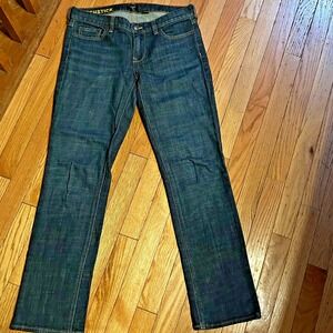 J. Crew Matchstick Jeans Women's Size 28S Dark Wash Denim 29" Inseam 7.5"‎ Rise
